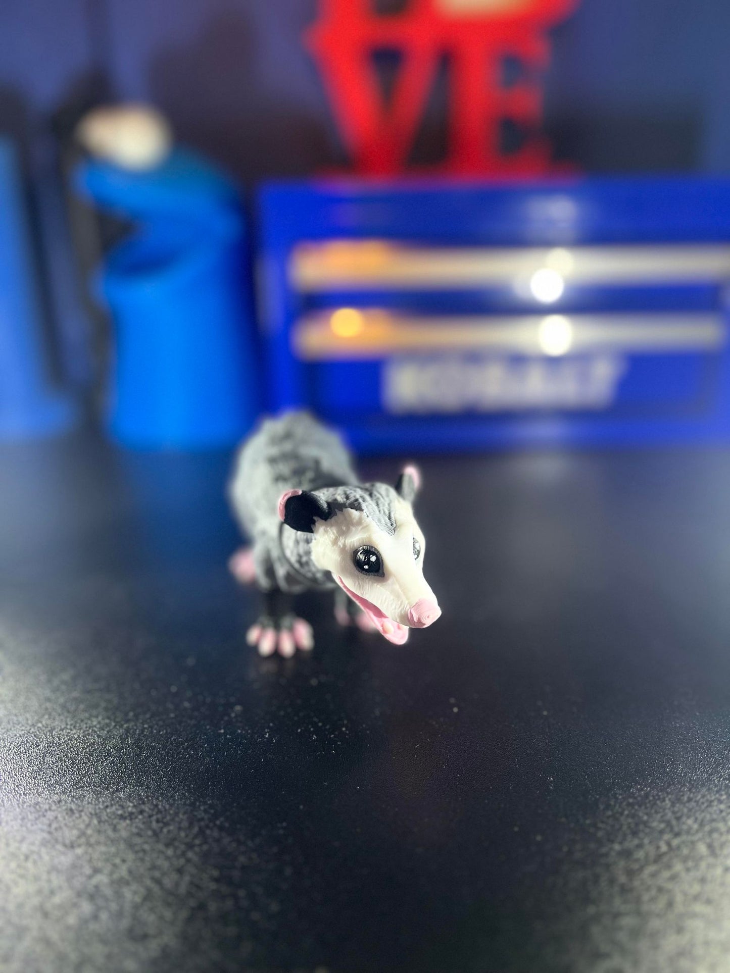 Ollie the 3d printed Possum